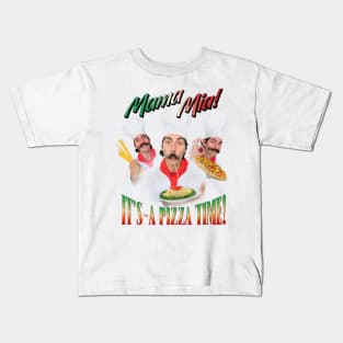 Mama Mia It's Pizza Time Italian Parody Kids T-Shirt